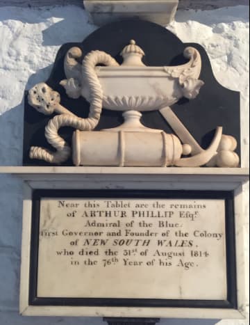 Memorial Tablet Arthur Phillip