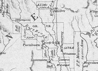 Map showing the location of Satur (W.B. Carlyle) 1837