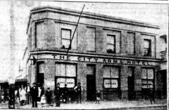 City Arms Hotel - Corner of Hunter and Market Streets, Newcastle. The Newcastle Sun 29 March 1950
