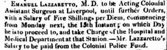 Sydney Gazette 20 November 1819