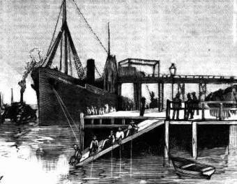 The steamship Westwater waiting to load at Stockton
