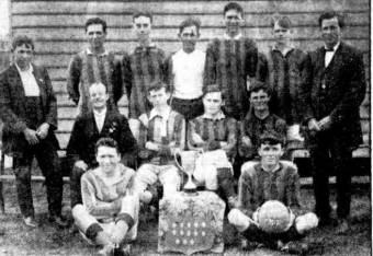 Rosebuds Football Team c. 1917 - The Sun 8 February 1950